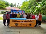อบต.โคกยางร่วมกับสภาเด็กและเยาวชน จัดทำเจลแอลกอฮอล์ตามโครงกา